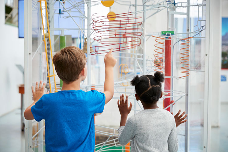 children at science museum